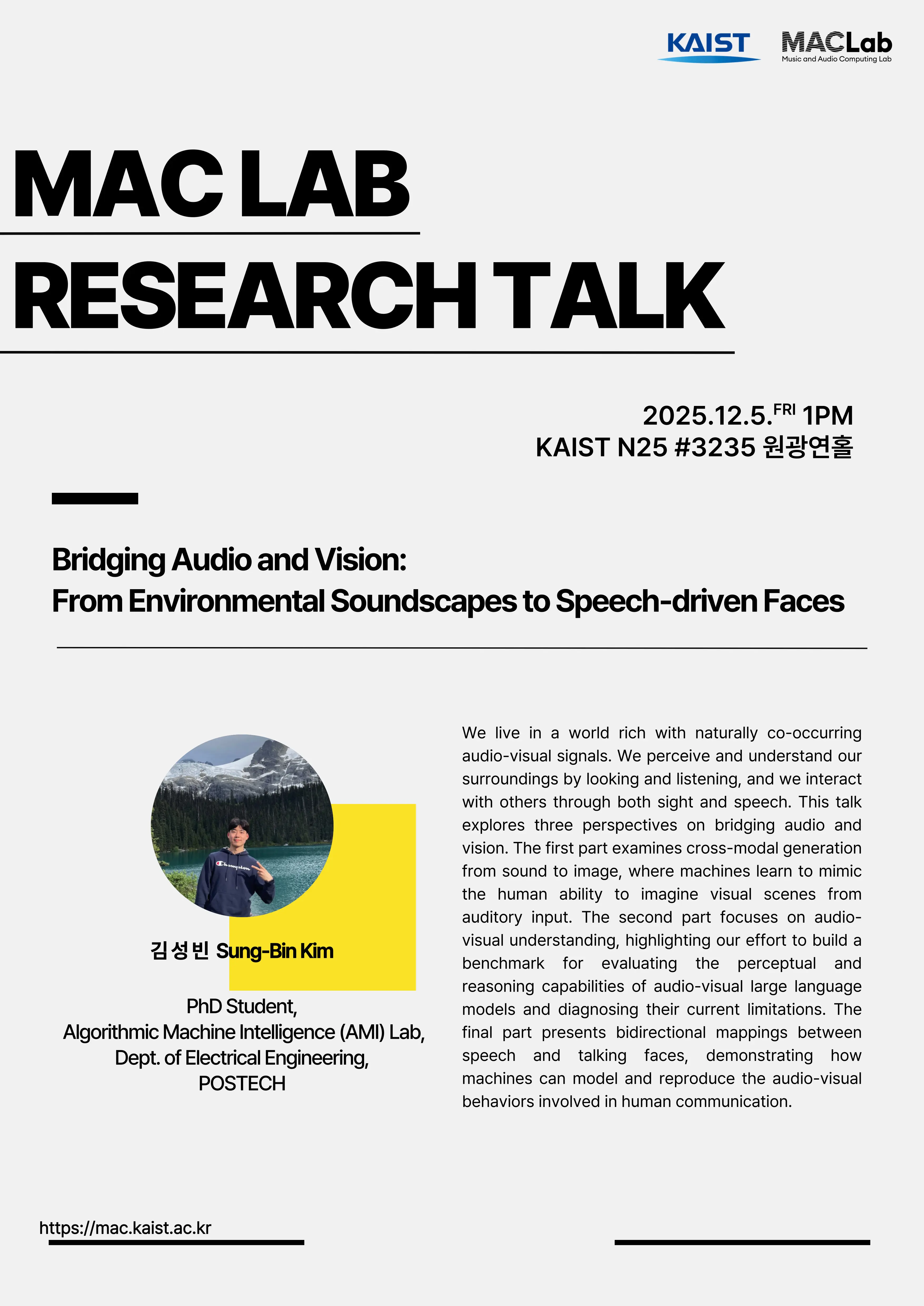 Bridging Audio and Vision: From Environmental Soundscapes to Speech-driven Faces