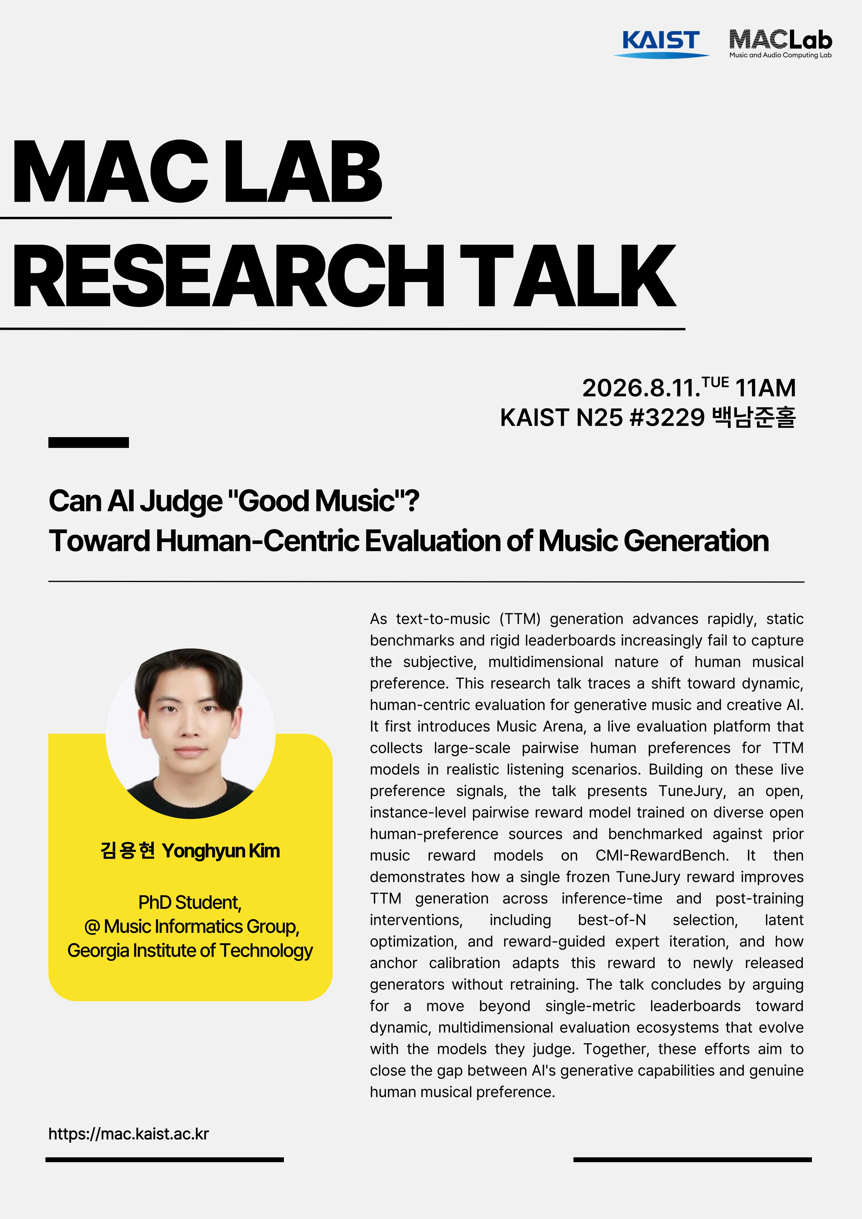 Can Al Judge Good Music? Toward Human-Centric Evaluation of Music Generation